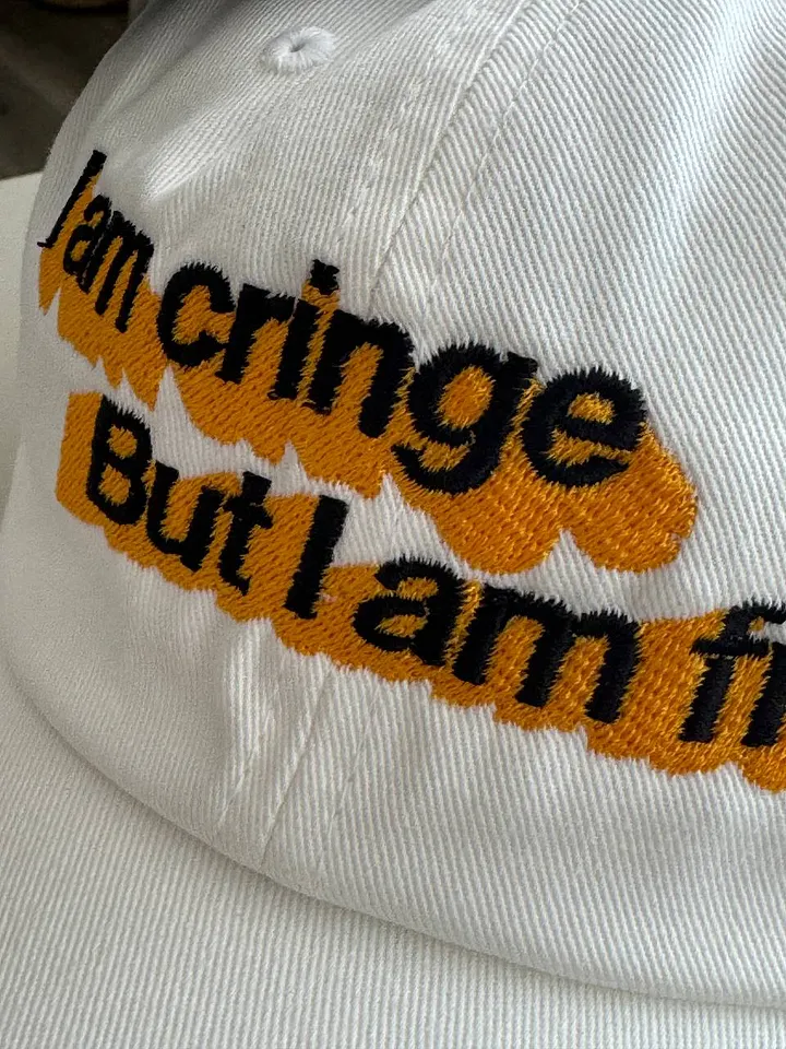 i am cringe but i am free hat (100% cotton) product image (2)