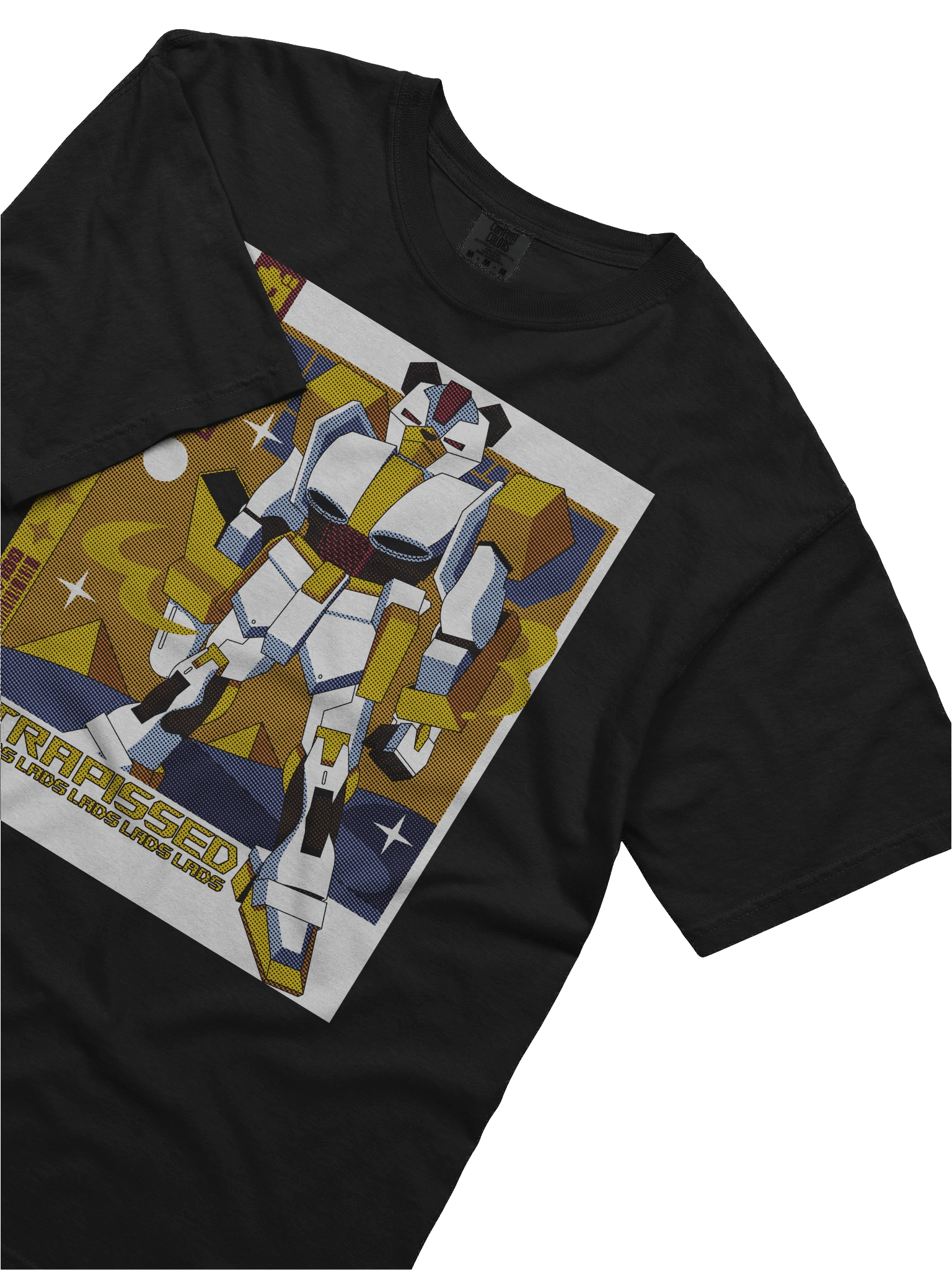 Mecha Bear Front Print Tee | Black product image (5)