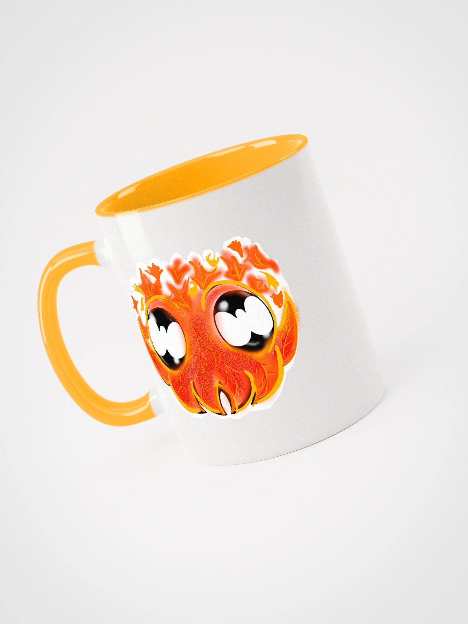 Leafy Cuttle Face Paint Sketch double sided- color mug product image (3)