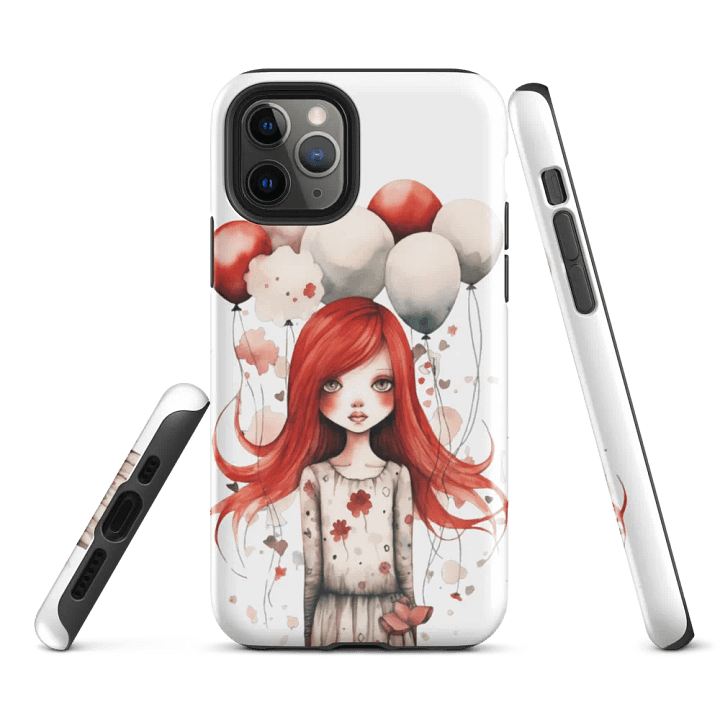 Whimsical Red Balloons iPhone® Tough Case product image (2)