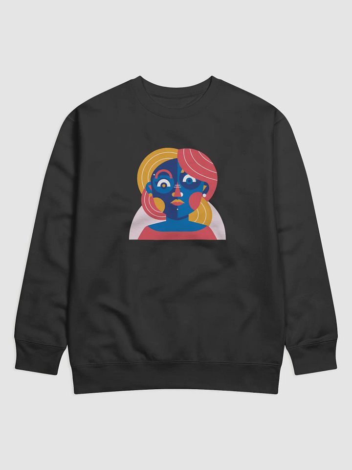Geometric Portrait Premium Sweatshirt product image (1)