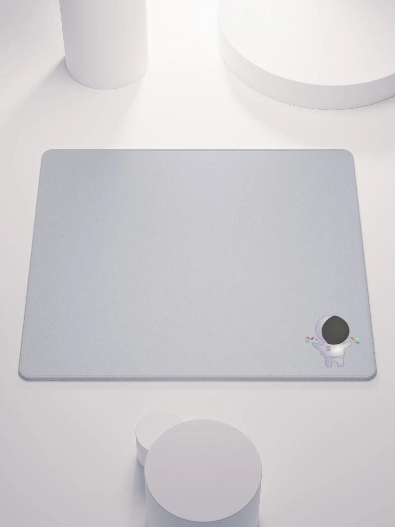 Light grey Gaming Mouse Pad with Chibi SoSillySal Avatar(2 Sizes)