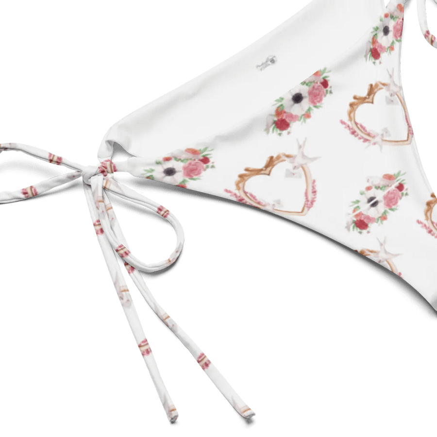 Watercolour Floral Pattern String Bikini Bottom - v4 product image (3)