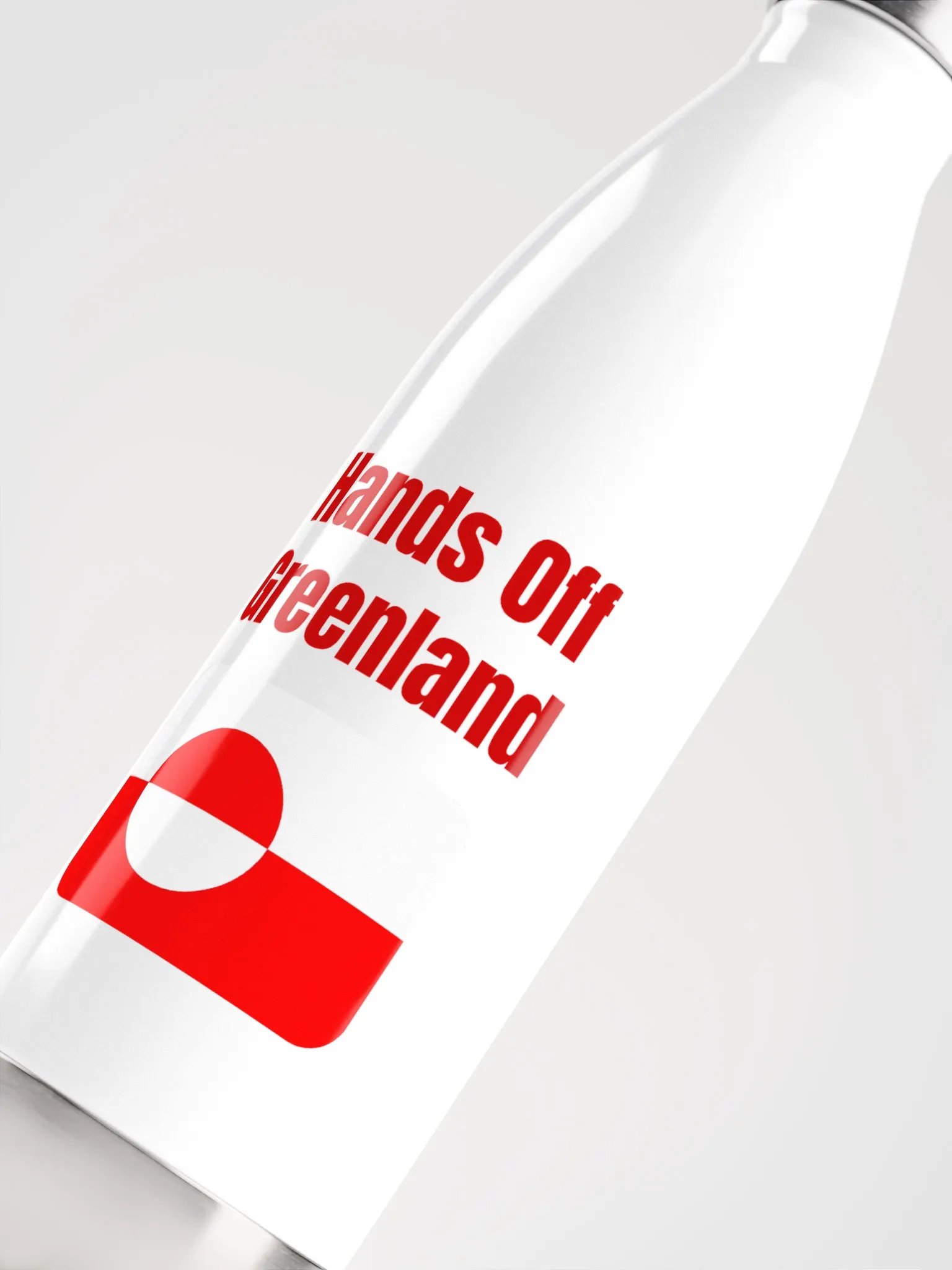 Greenlandic Flag Stainless Steel Water Bottle product image (5)