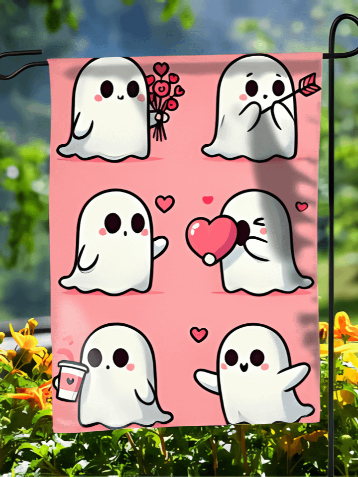 Heart-Themed Garden Flag for Valentine’s & Spring – Sublimation PNG Design – 300 DPI High-Resolution – Instant Download for Outdoor Decor product image (1)