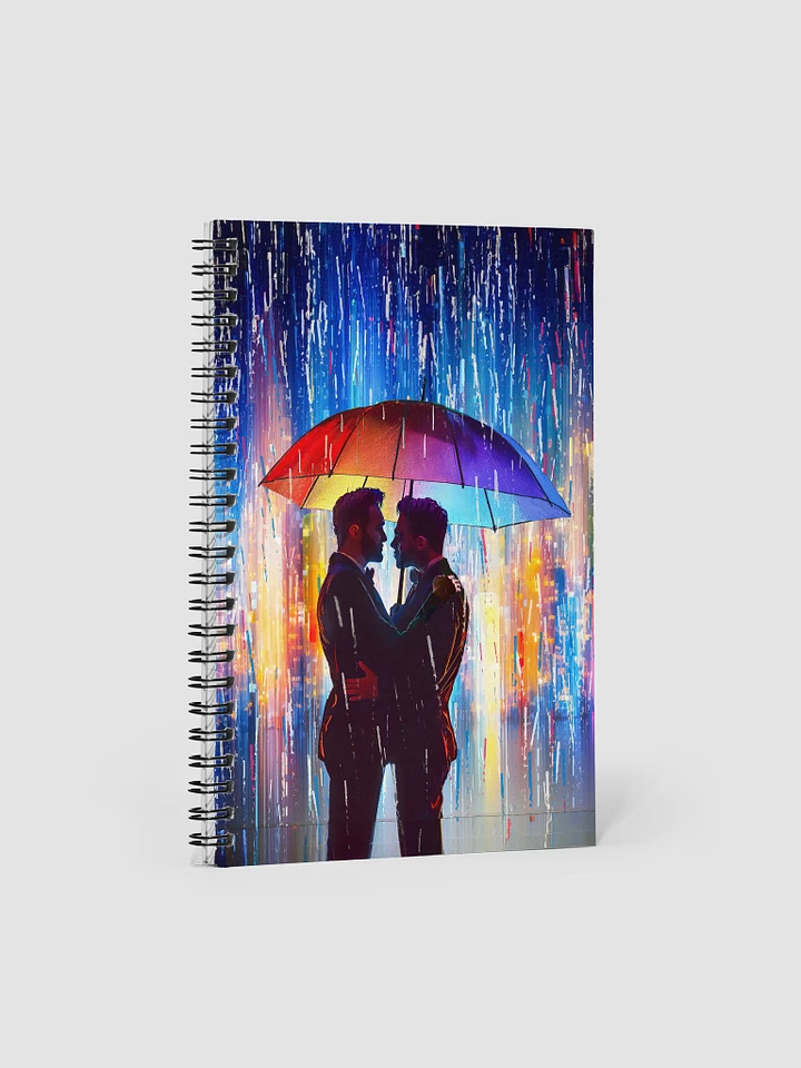 City Serenade - Love in the Rain Spiral Notebook product image (1)
