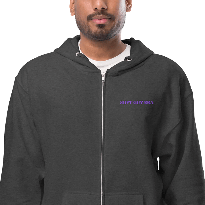 SOFT GUY ERA ZIP HOODIE (HEATHER CHARCOAL)) product image (2)
