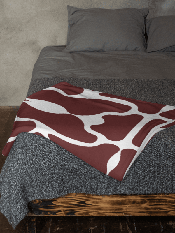 Brown Brick Mosaic Throw Blanket product image (5)