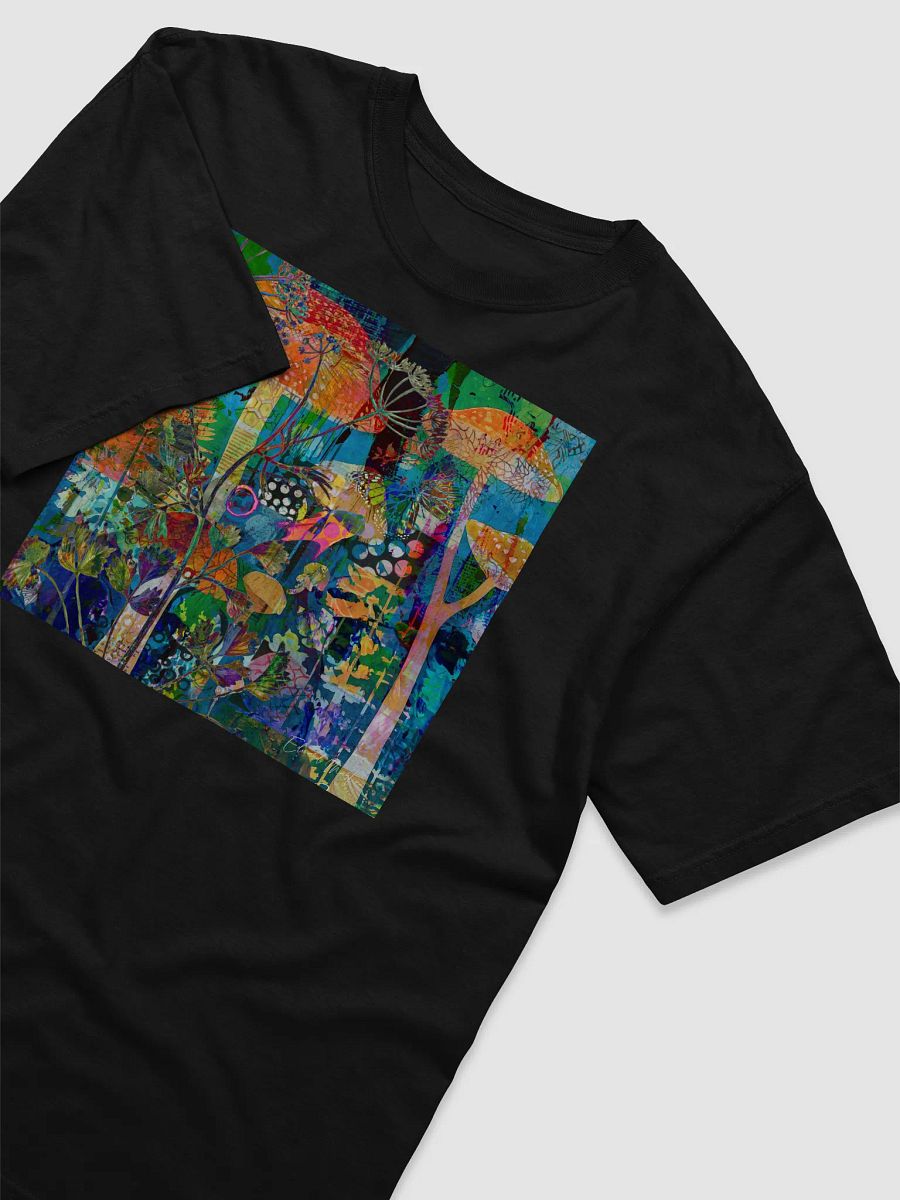 'Hidden' by Edward Martin Mixed Media Collage -Fantasy Flora Dreamland T-Shirt product image (17)