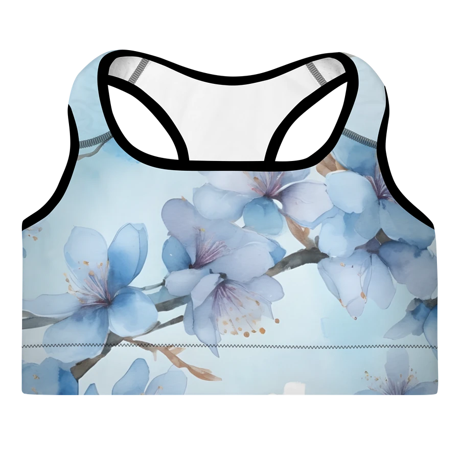 Tranquil Blue Blossoms Padded Sports Bra product image (1)