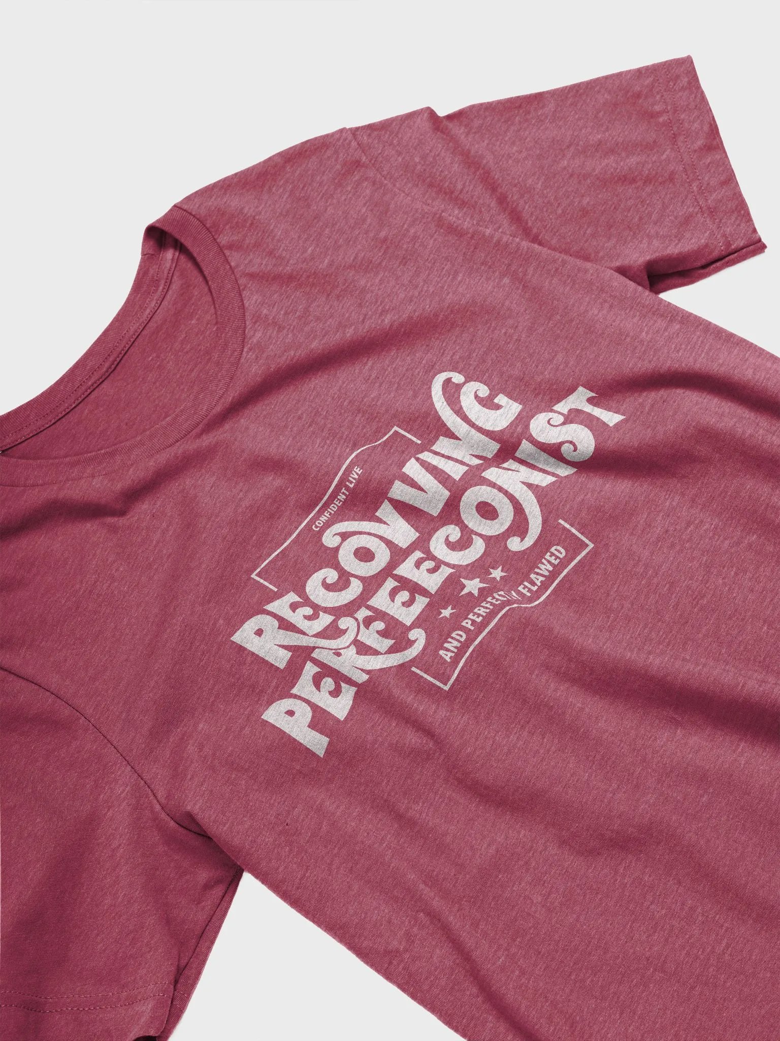 Perfectly Flawed - Recovving Perfeeconist T-Shirt (Bright w/white) product image (3)