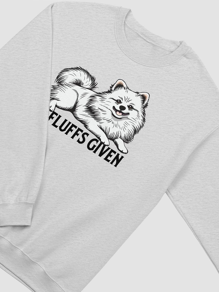 No Fluffs Given Sweatshirt of a Pomeranian(White) | Funny Shirt for Pomeranian Paw-rents product image (26)