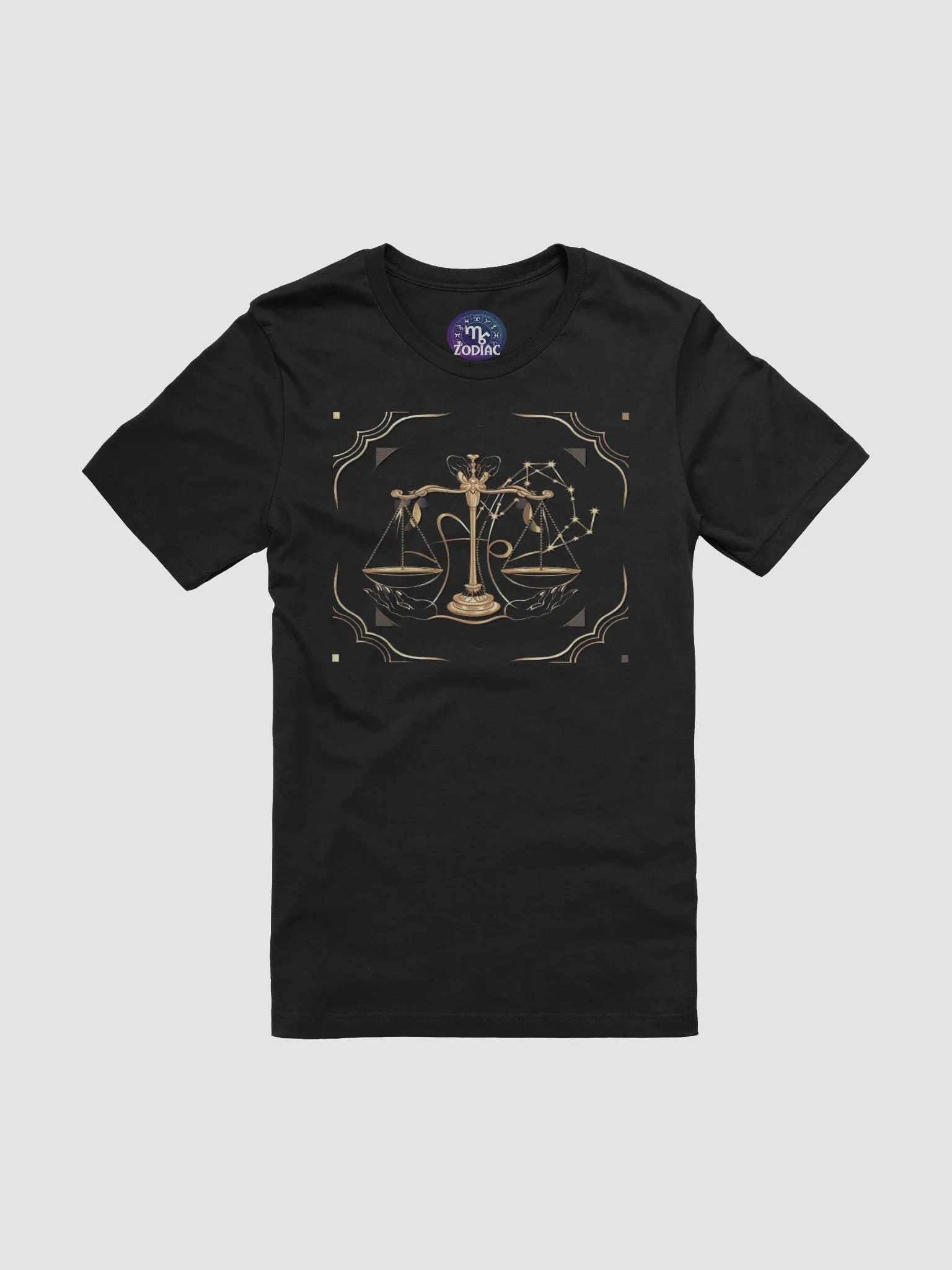 Unisex Libra Zodiac T-Shirt - Elegant Scales Design, Astrology Gift product image (3)