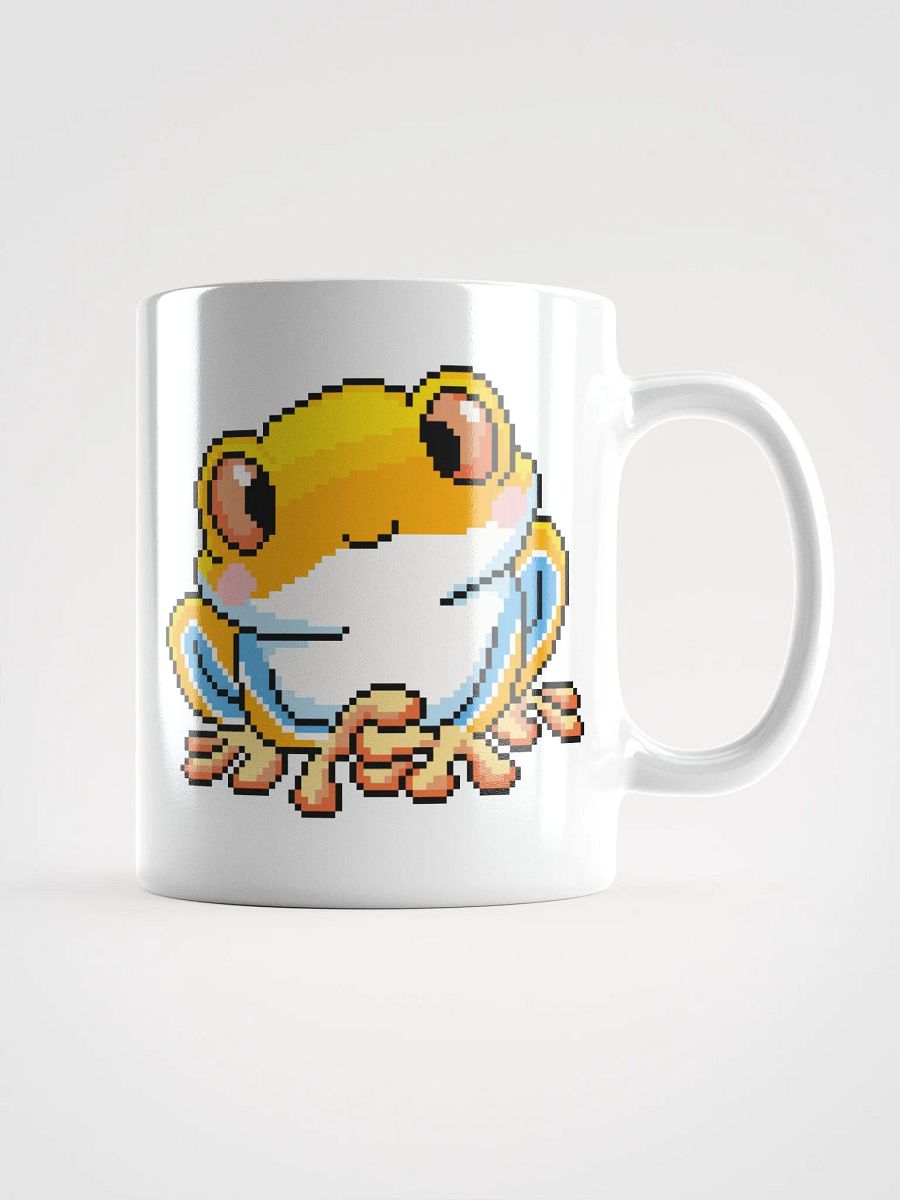 Yellow Rip the Frog White Glossy Mug product image (2)