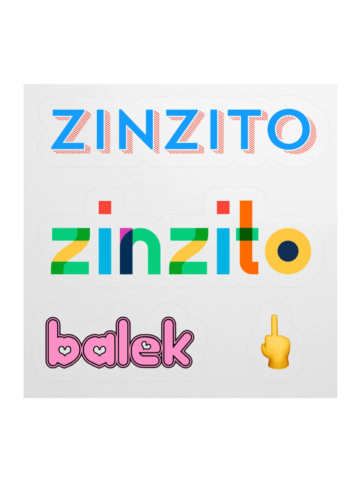 Zinzito balek • Middle Finger Edition Stickers Set product image (1)
