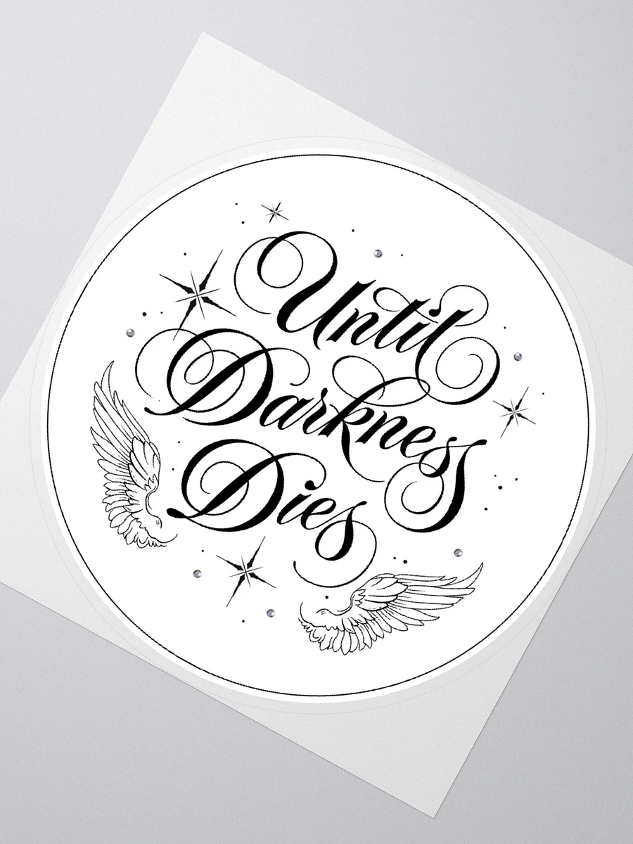 Until Darkness Dies (wings design) Sticker product image (2)