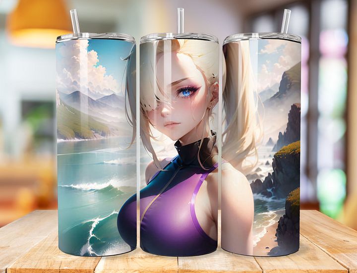 Ino Yamanaka 20 oz Stainless Steel Tumbler – Naruto Konoha’s Mind-Reader Design product image (1)