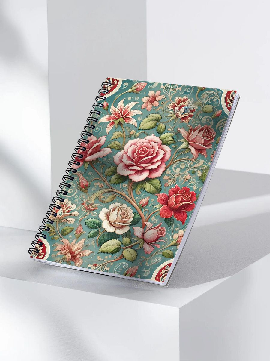 Royal Floral Spiral Notebook product image (3)