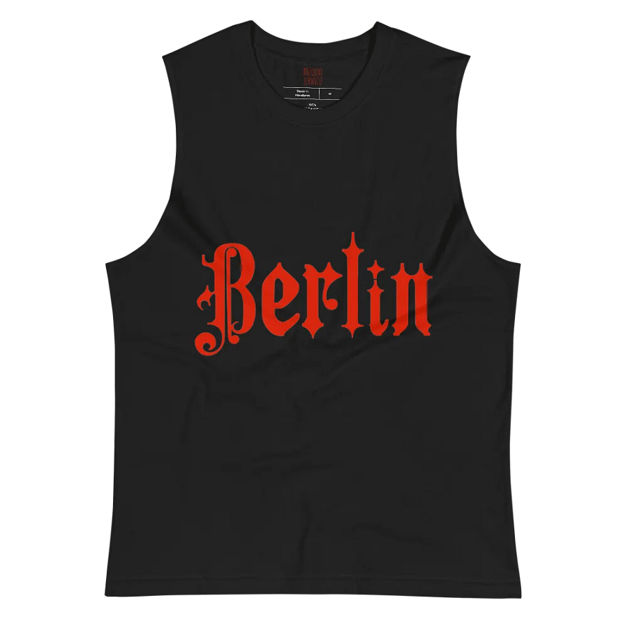 Berlin Gothic In Red Muscle Tank product image (4)