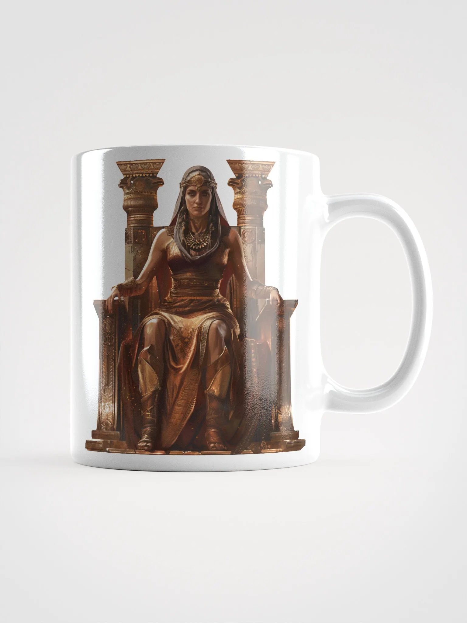 Hera - The Queen of the Gods in Greek Mythology White Glossy Mug product image (1)