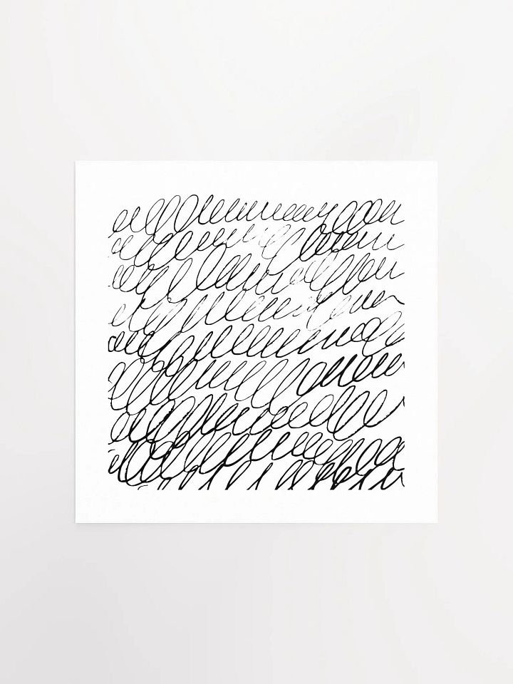 Abstract Black Scribble Minimalist Line Art Print product image (3)