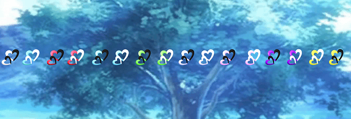 Colourful Double Heart Hairpin for All Avatars product image (2)