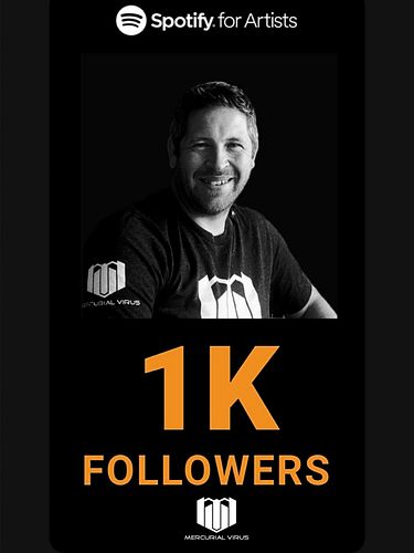 Today I achieved a milestone on Spotify. I am happy to say I have reached 1000 followers on my Mercurial Virus Spotify accoun...