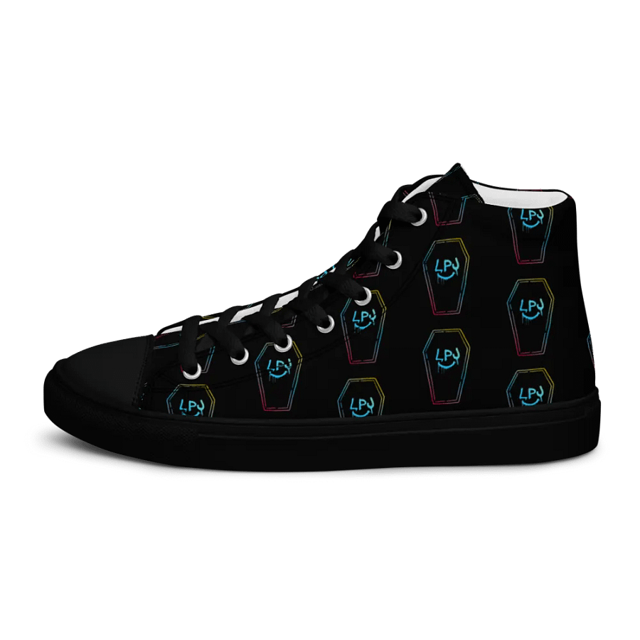 LPJ All-Over Coffin Canvas Print Hi-Tops product image (9)