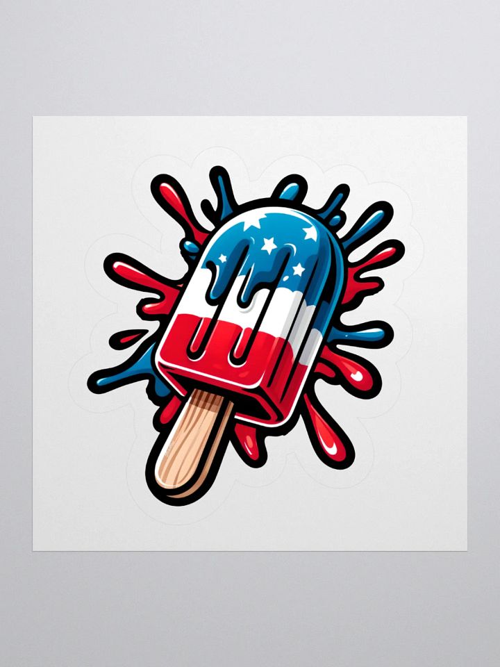 Patriotic Popsicle Sticker product image (3)