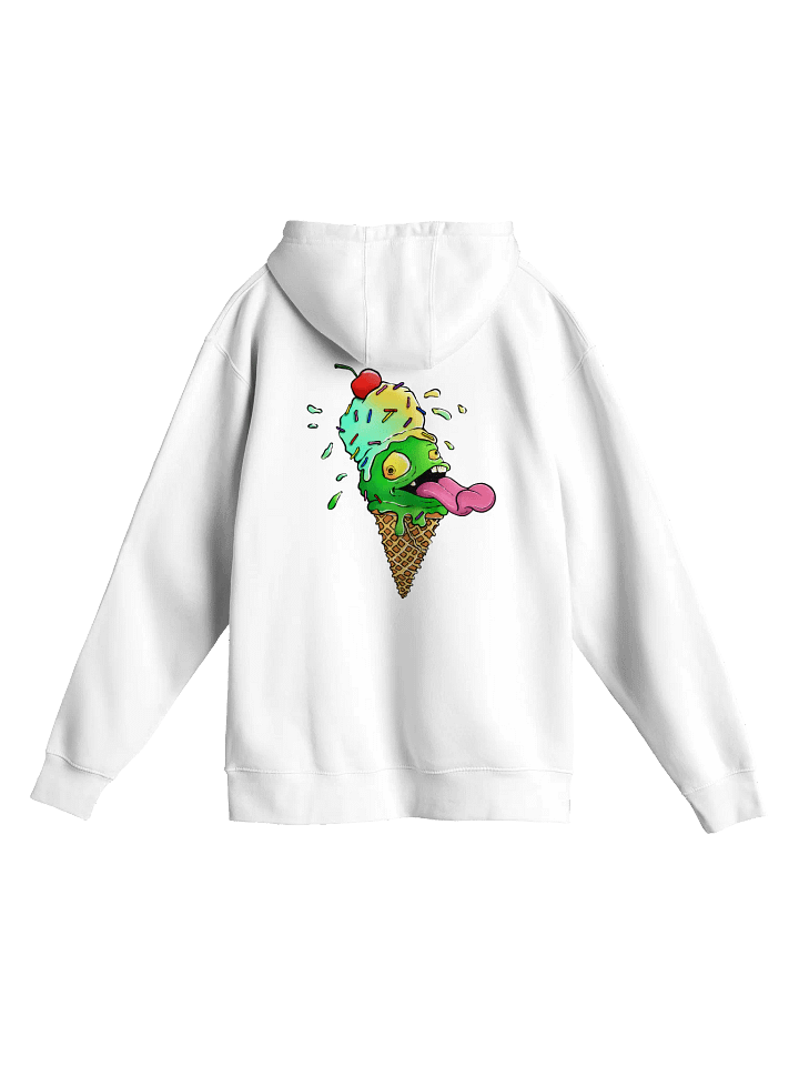 Goblin Mode Creamery Font logo on front w/ Cone Logo on back Hoodie product image (2)