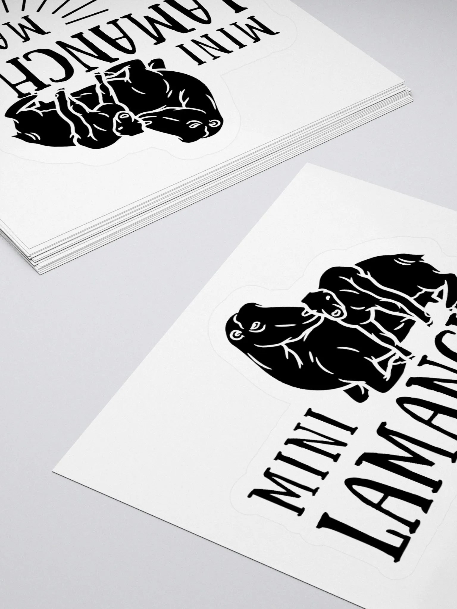 Mini Lamancha Mama KISS Cut Stickers product image (10)