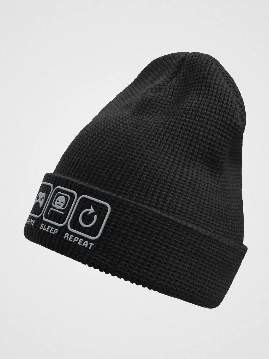 Game, Sleep, Repeat Waffle Beanie product image (6)