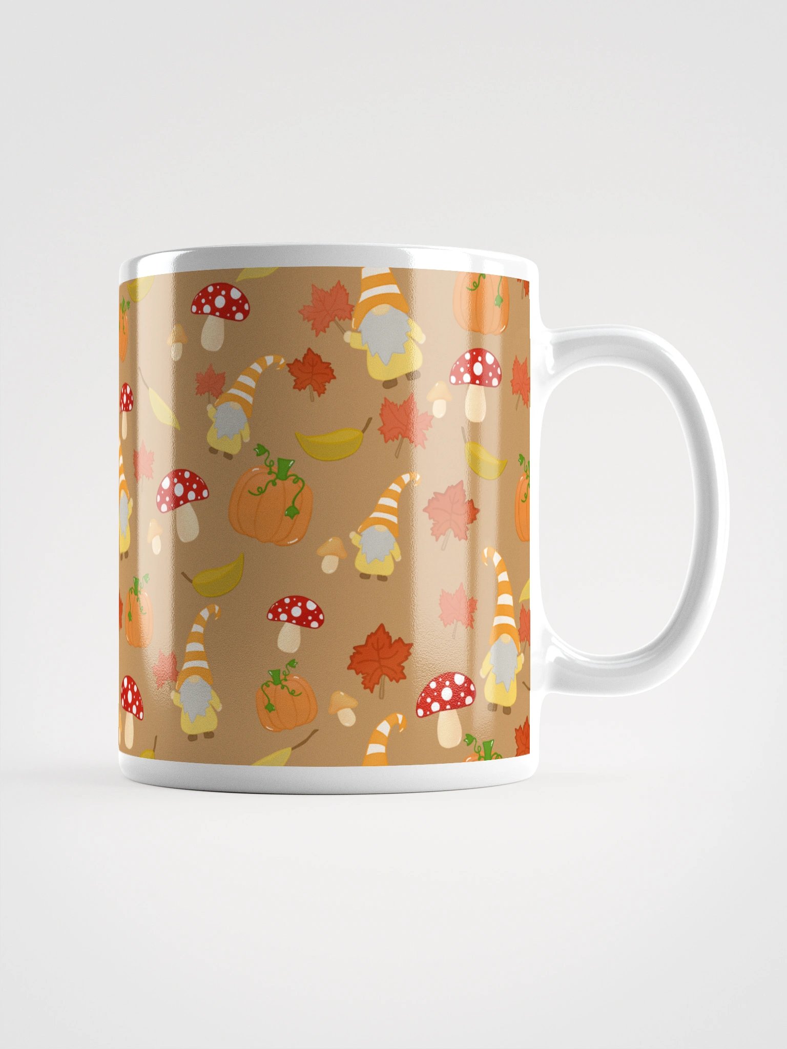 Fall with my Gnomies in Brown Pattern Mug product image (3)
