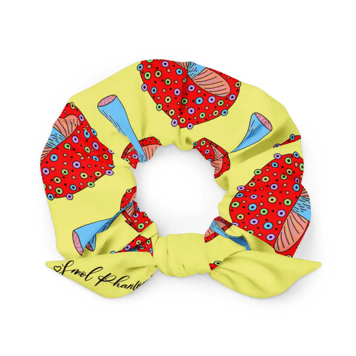 orange shroom scrunchie product image (1)