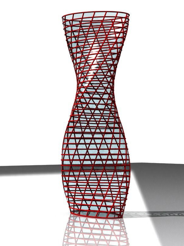Elliptical Tower Parametric Design Grasshopper Rhino Files Download product image (2)