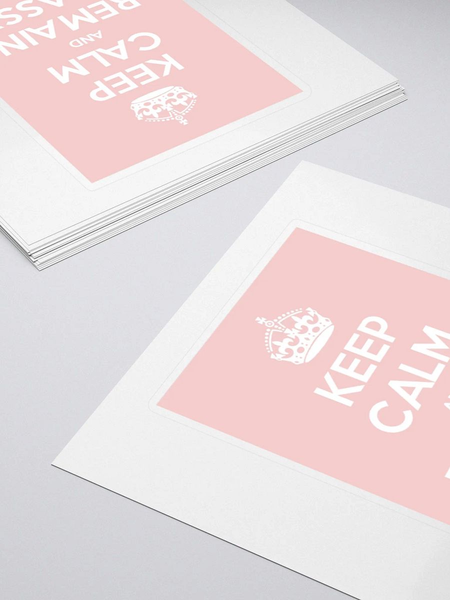 Keep Calm Sticker in Pink product image (15)