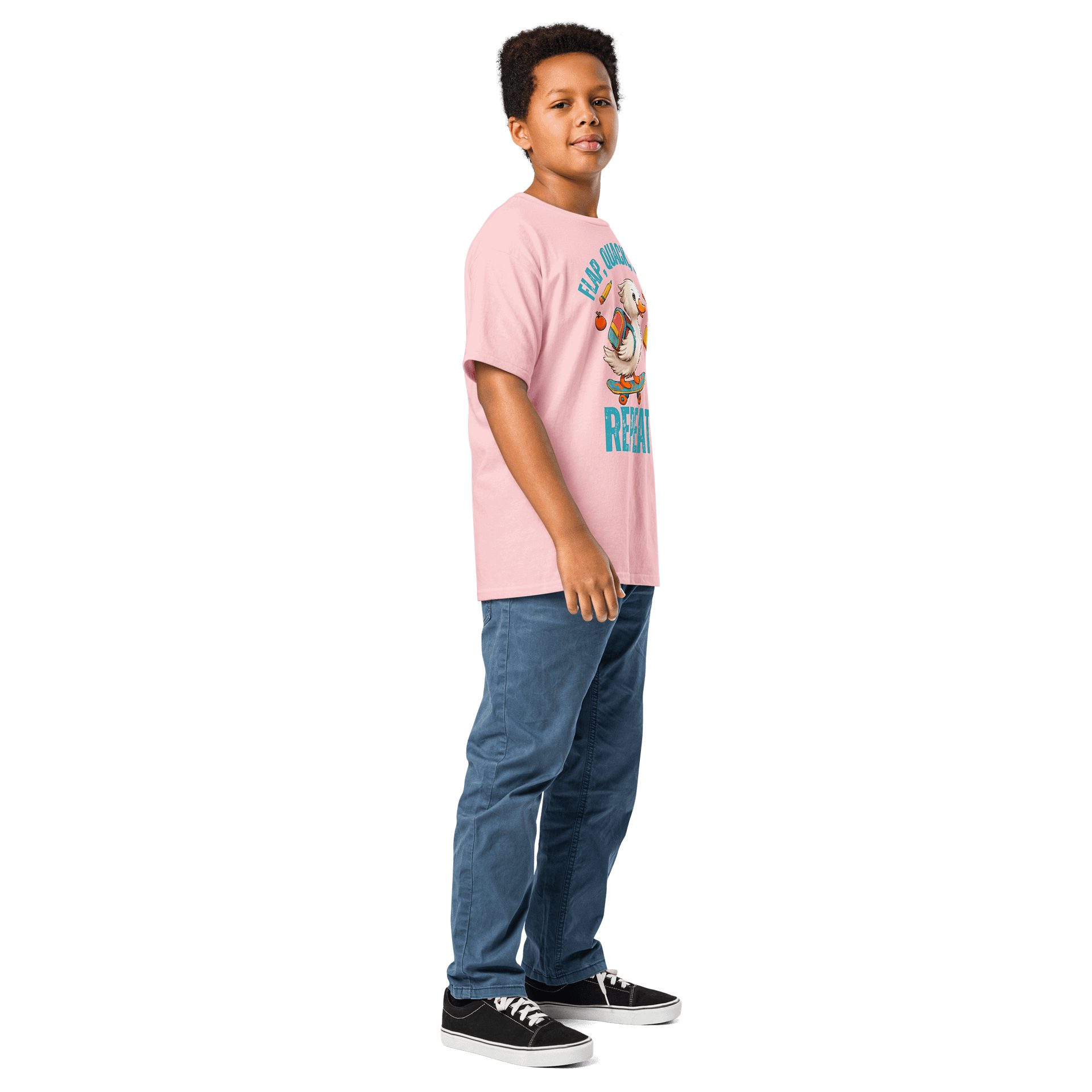 flap, quack, skate, repeat unisex shirt product image (6)