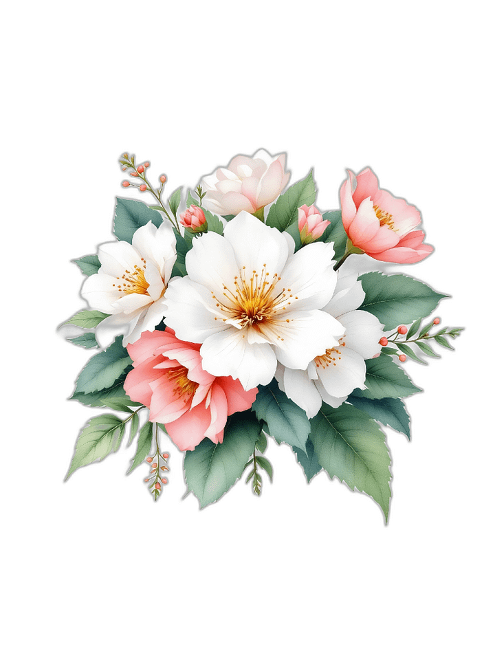 16 Watercolor Begonia Clipart, Floral Bouquet Digital Download, Pink Flower Illustrations, Wedding Invitations, Scrapbooking, Card Making product image (1)