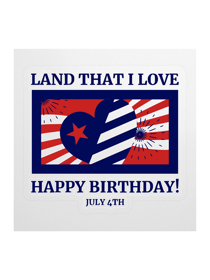 Patriotic 4th of July Kiss Cut Stickers product image (1)