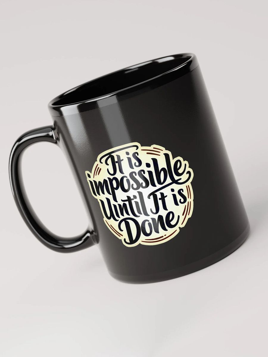 Motivational Quote Black Glossy Mug product image (3)