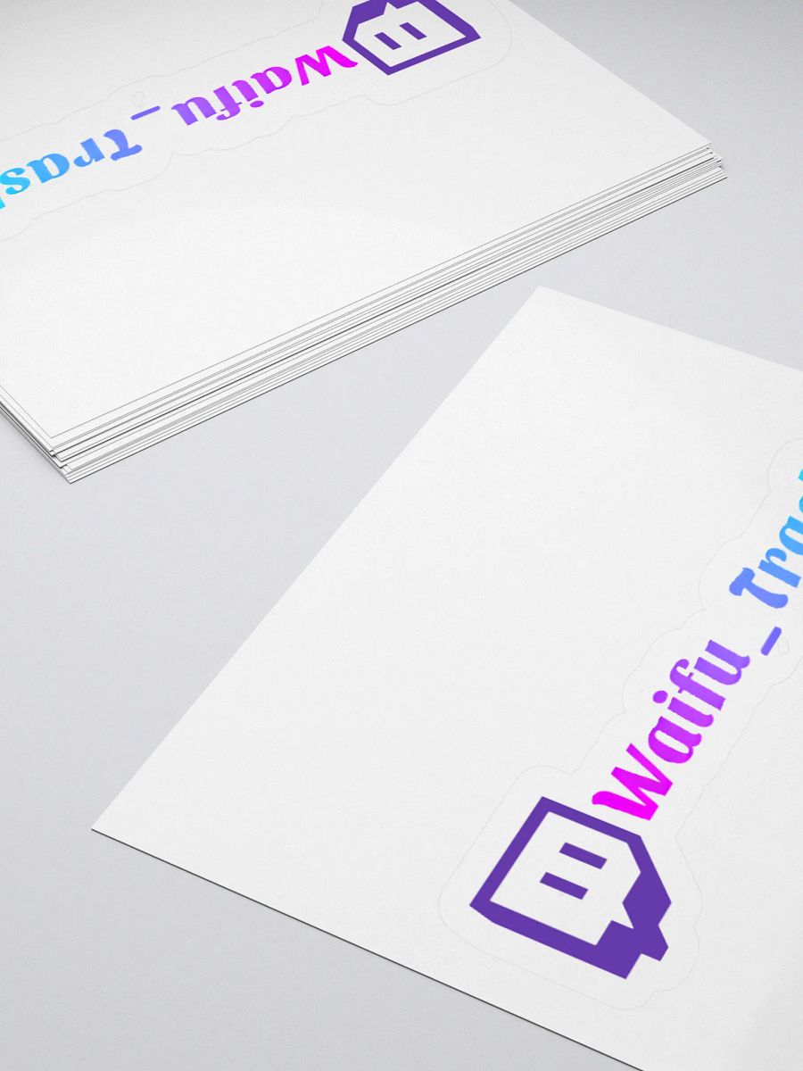 Waifu_Trashu Gradient Logo Stickers product image (14)
