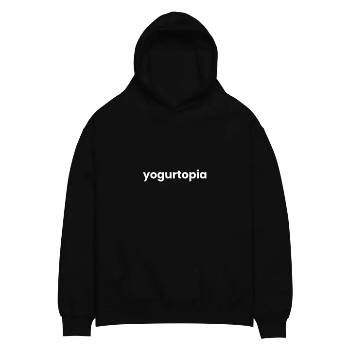 unisex "yogurtopia" oversized hoodie product image (4)