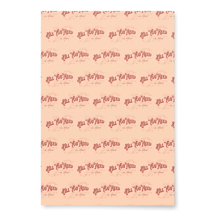 Retro Valentines Wrapping Paper Set of 3 product image (4)