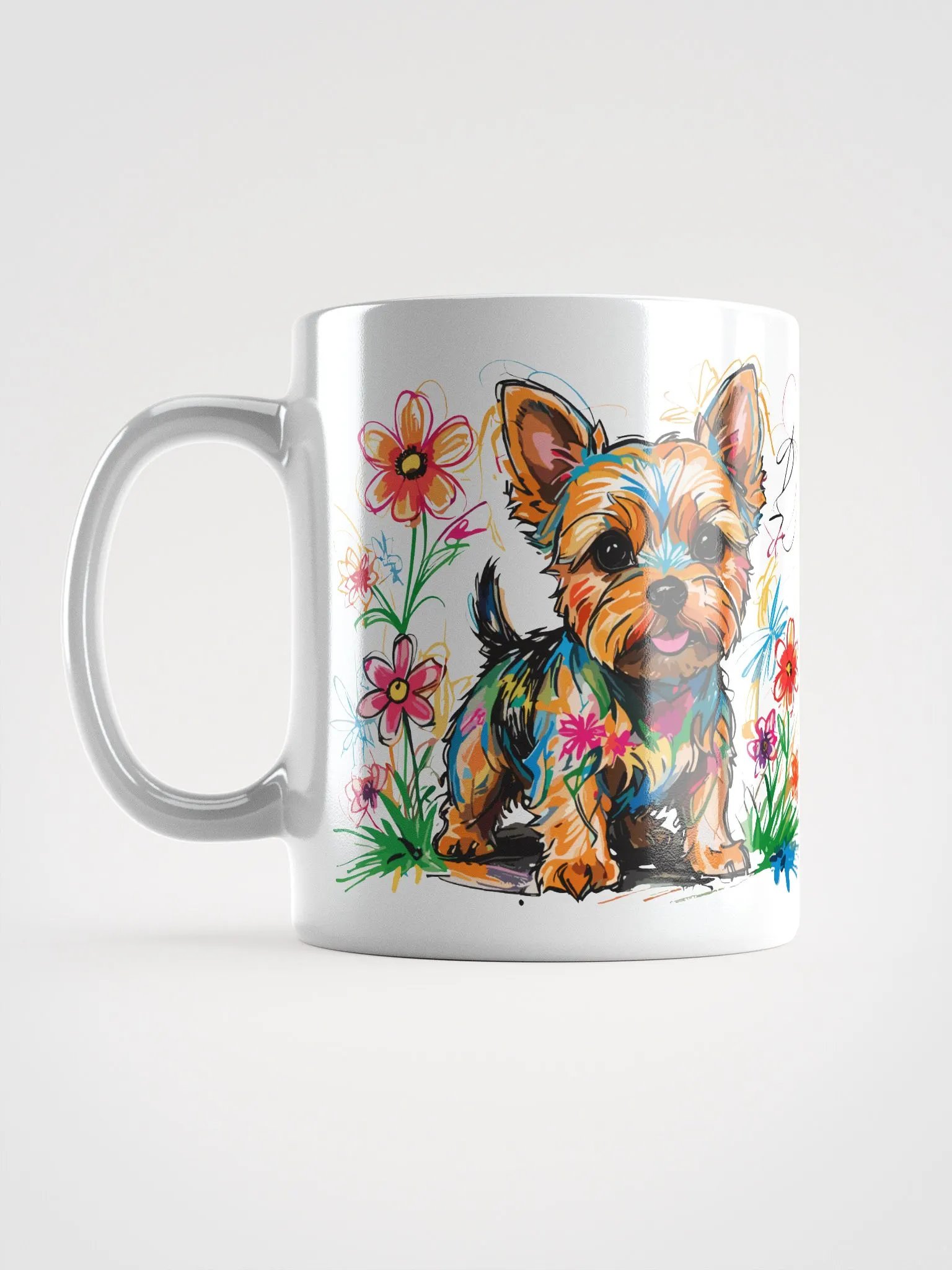 Scribbles Yorkshire Terrier 6 , Mug product image (11)