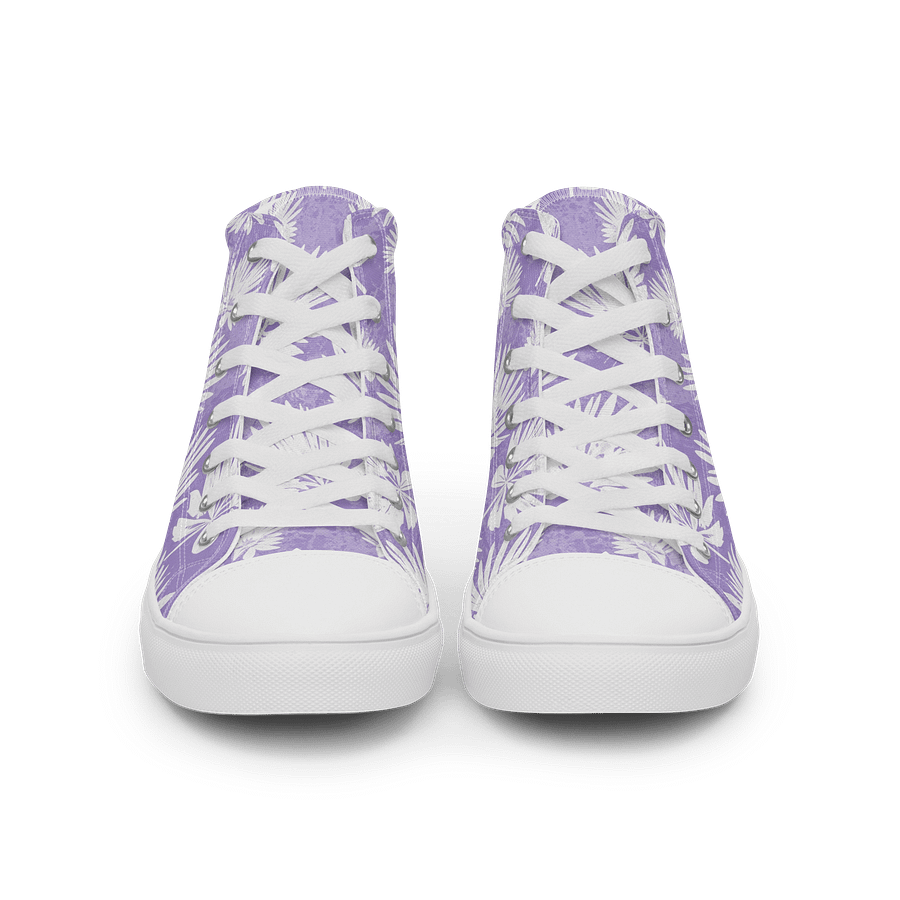 Tropical Palm High Top Canvas Shoes product image (3)