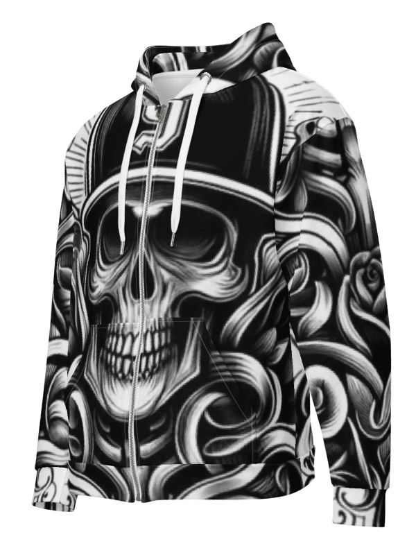 Savage Skull Zip Hoodie product image (4)