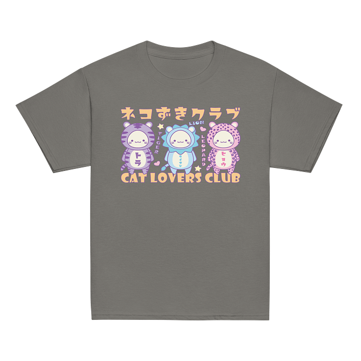CAT LOVERS CLUB 2- Unisex Youth Heavyweight T-shirt product image (2)