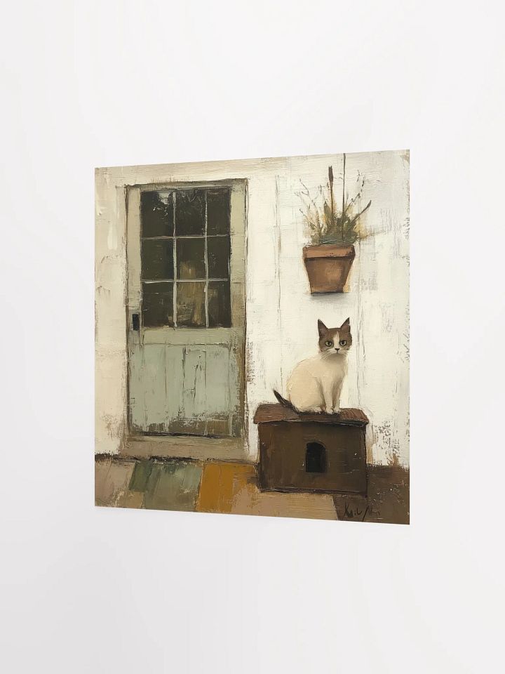 Farmhouse Sky: Porch Cat Art Print product image (2)