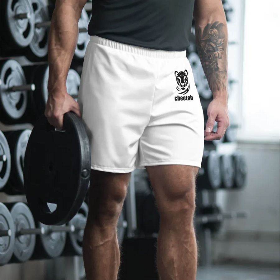 cheetah athletics shorts white product image (4)