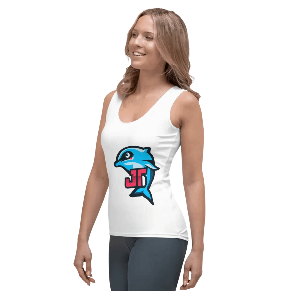 Playful Dolphin All-Over Print Tank Top product image (3)